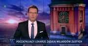 Ewolucja przekazu w TVP. Lekarze wczoraj żądali 3,5 tys. zł, teraz już miliardów
