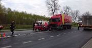 Czołowe zderzenie z ciężarówką. Kierowca hondy nie żyje