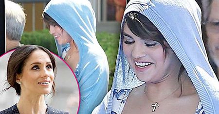 Selena Gomez ubrała się do kina jak Meghan Markle na ślub. Ale to nie sukienka wywołała największe poruszenie