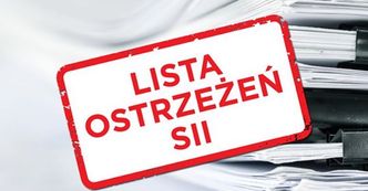Lista ostrzeżeń SII. 15 spółek giełdowych naruszyło przepisy