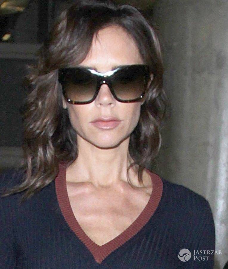 Victoria Beckham na lotnisku w Los Angeles