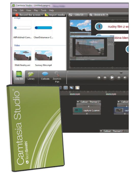 Test TechSmith Camtasia Studio 8.0 - przechwyć i zmontuj