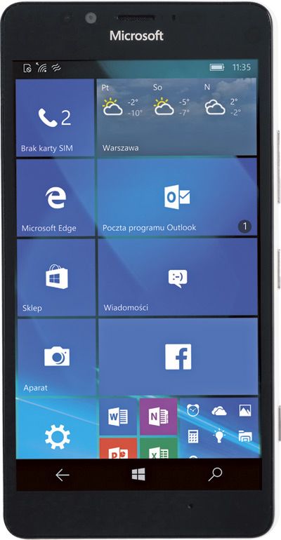 Test Lumia 950 z Windows 10