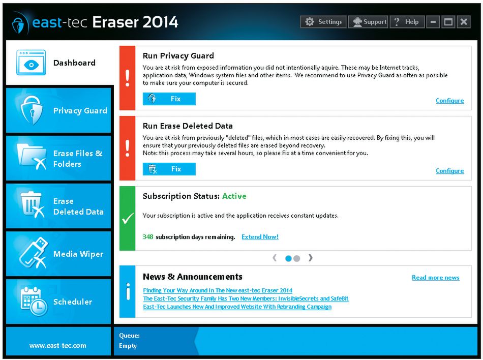 Test east-tec Eraser 2014