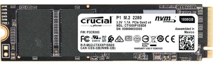 Test dysku Crucial P1 NVMe SSD 1 TB