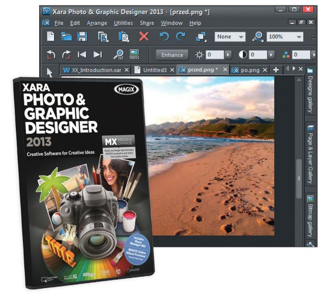 Test Xara Photo &amp; Graphic Designer MX 2013 - grafika na różne sposoby