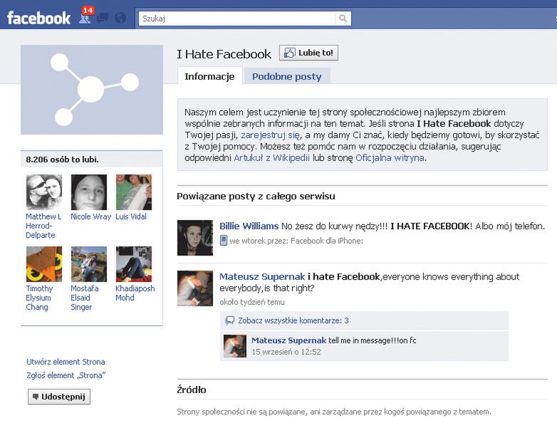 Facebook ma wrogów