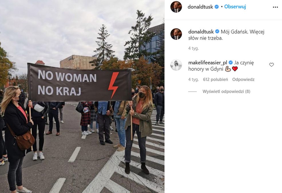 Kasia Tusk wsparła Strajk Kobiet