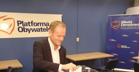 Wybór przewodniczącego PO. Donald Tusk zdradził, na kogo oddał głos