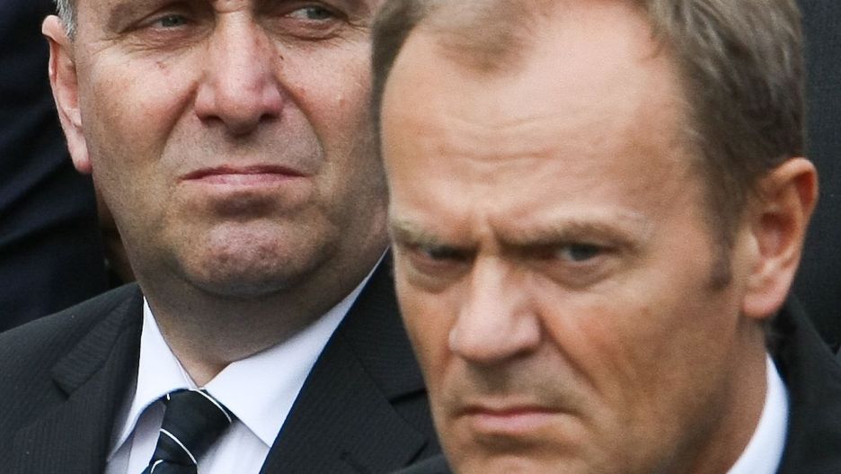 Grzegorz Schetyna i Donald Tusk - Obecny i były szef Platformy Obywatelskiej.