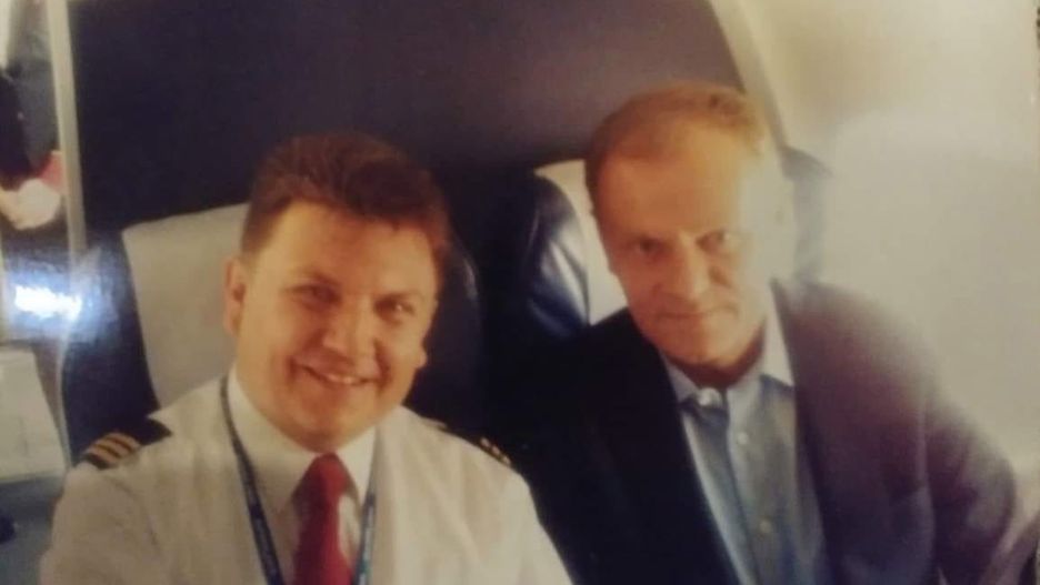 Jacek Balcer i Donald Tusk