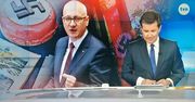 Joachim Brudziński na tle swastyk. KRRiT zajmie się grafiką TVN