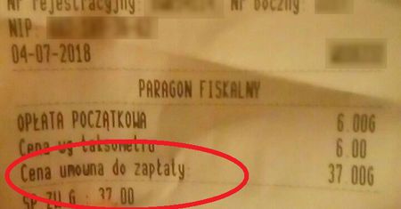 "Taksówkarz oszust!" Internauci publikują paragon. Mamy wyjaśnienia kierowcy