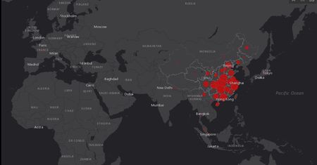 Mapa koronawirusa z Wuhan. Pozwala śledzić aktualną liczbę zarażonych i ofiar na całym świecie