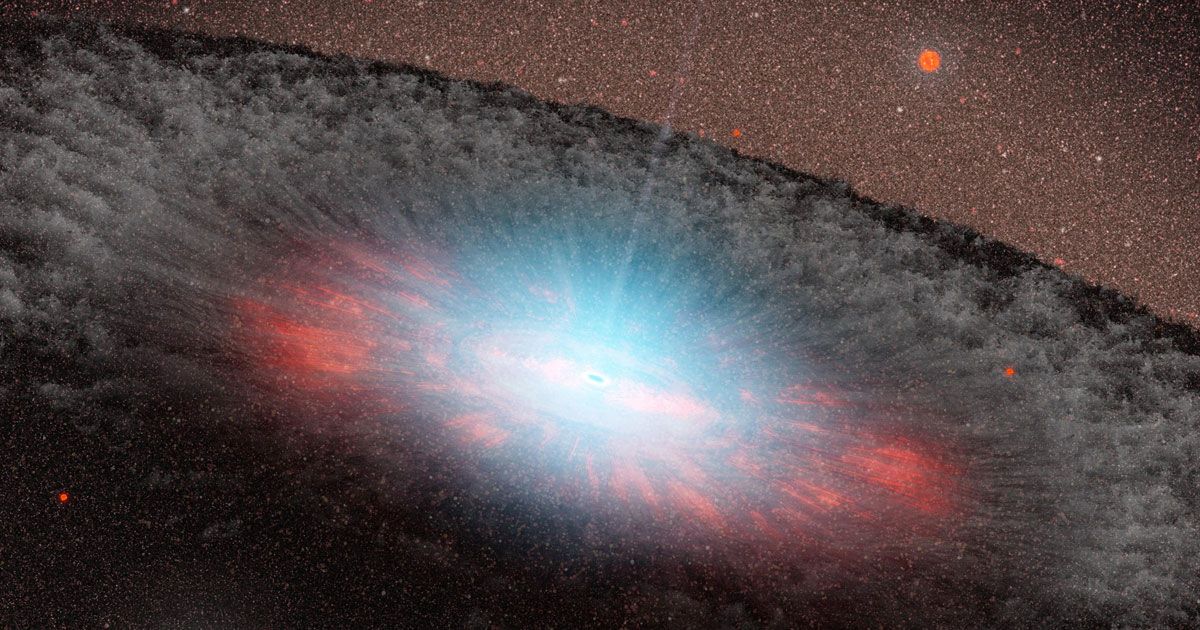 Astronomowie zauważyli jedną z największych czarnych dziur. Jest 40 miliardów razy większa od masy Słońca