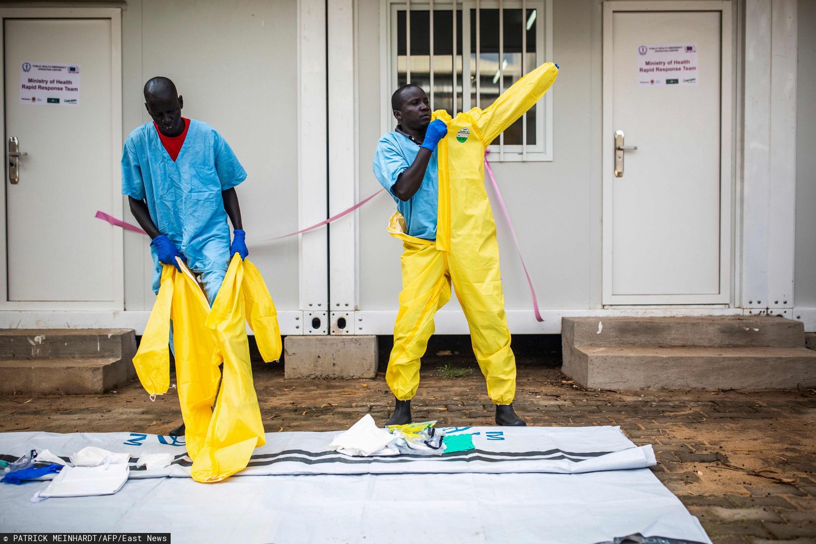 Pracownicy South Sudan's Health Ministry. 