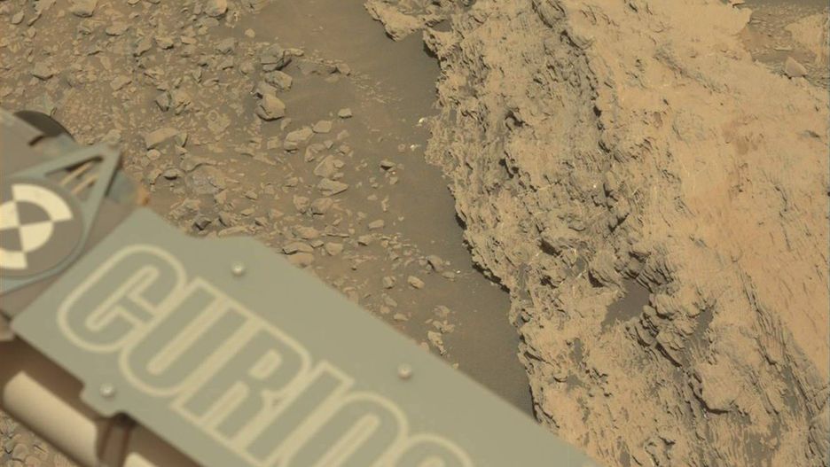 Łazik Curiosity NASA na Czerwonej Planecie. 