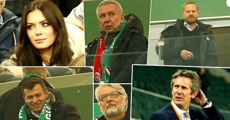 Gwiazdy na meczu Legia Warszawa-Ajax Amsterdam: Edyta Zając-Rzeźniczak, Rinke Rooyens, Krzysztof Materna, Witold Waszczykowski...