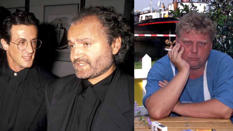 Od lewej: Sylvester Stallone i Gianni Versace, Theo van Gogh