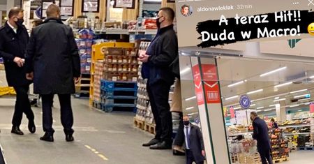 Andrzej Duda z wypełnionym po brzegi koszykiem w Makro. Co kupił? Menadżerka gwiazd wszystko nagrała [WIDEO]