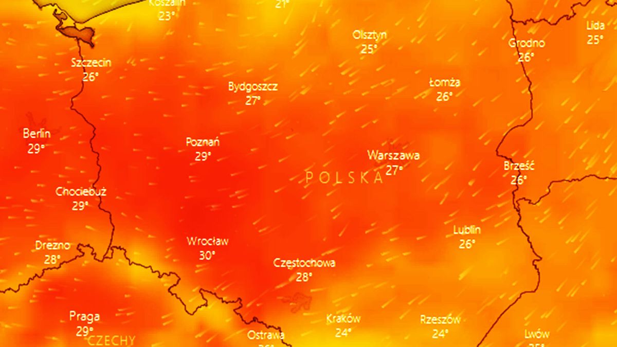 Pogoda. Już w poniedziałkowe popołudnie na południowym zachodzie może być ponad 30 st. C w cieniu