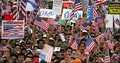 Demonstracja przeciwko nielegalnym imigrantom w USA