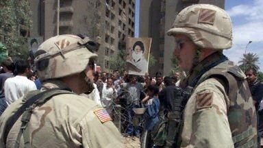 Amerykańscy żołnierze na ulicach Bagdadu