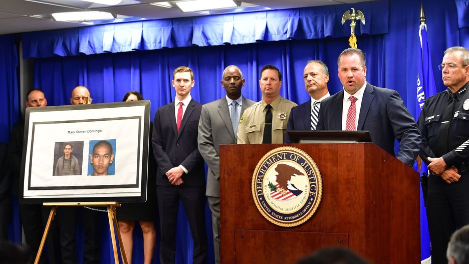 Konferencja prasowa ws. zatrzymanego Marka Stevena Domingo.