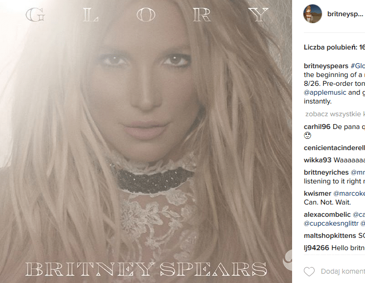 Britney Spears pokazała okładkę płyty