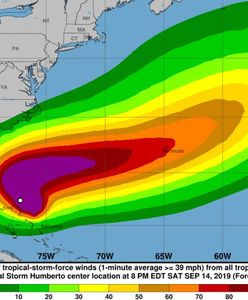 Burza tropikalna Humberto jest coraz bliżej i przekształca się w huragan. Bahamy zagrożone