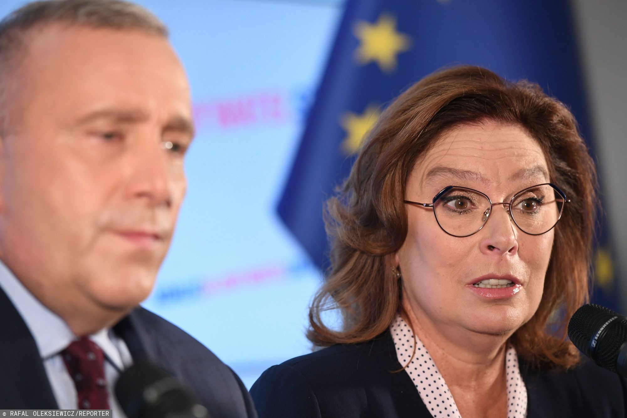 Lider PO Grzegorz Schetyna i Małgorzata Kidawa-Błońska.