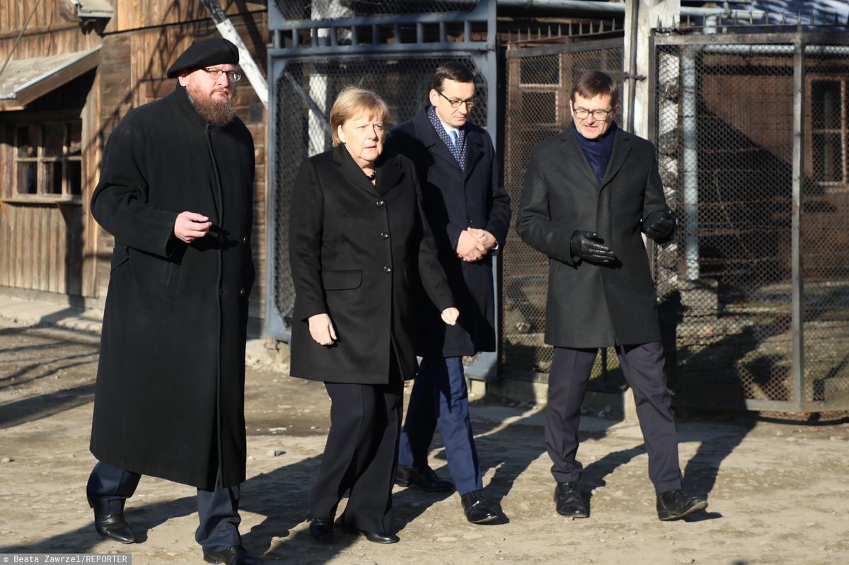 Angela Merkel w Auschwitz. "Był to niemiecki obóz śmierci"