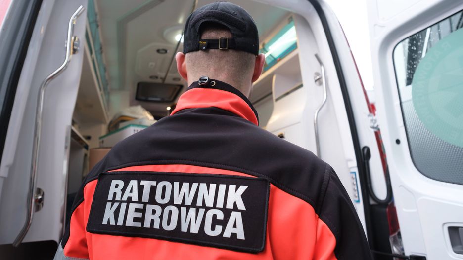 Bartoszyce. Ranny trafił do szpitala.