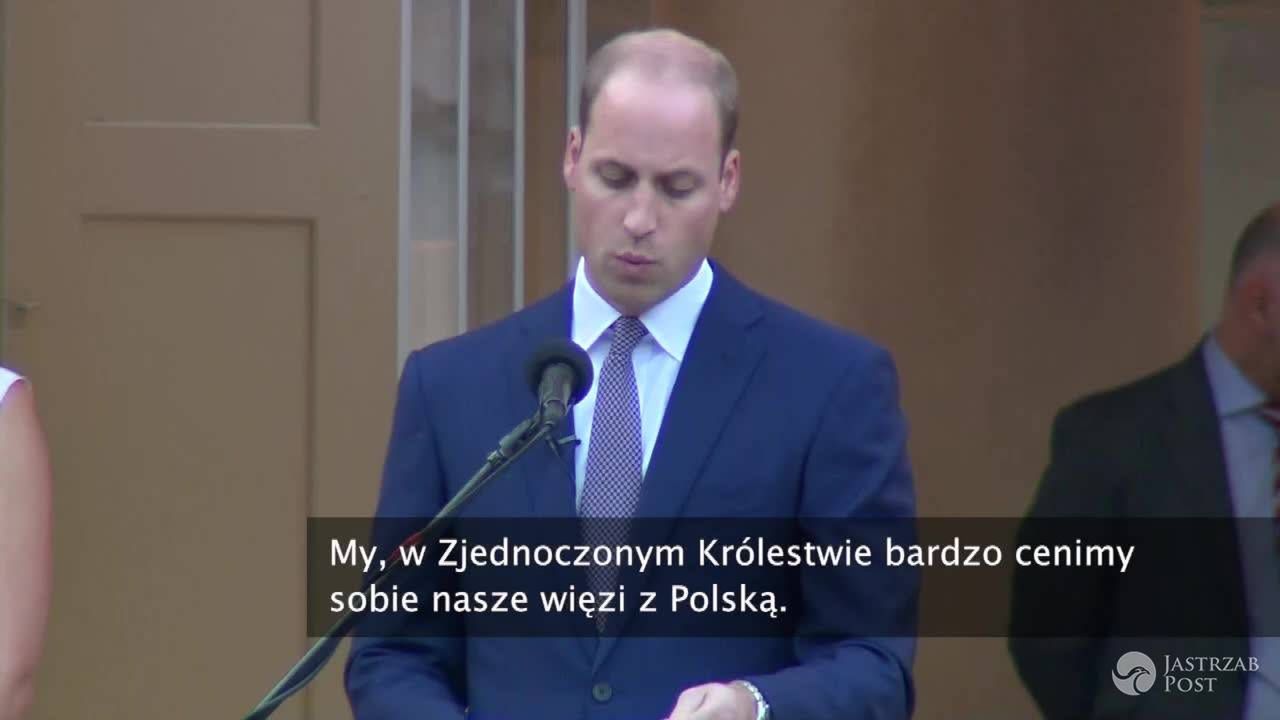 Przemówienie księcia Williama w Polsce