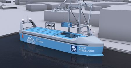 Norwegowie budują bezzałogowy kontenerowiec z napędem elektrycznym