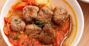 Zupa z pomidorów z wołowymi kuleczkami