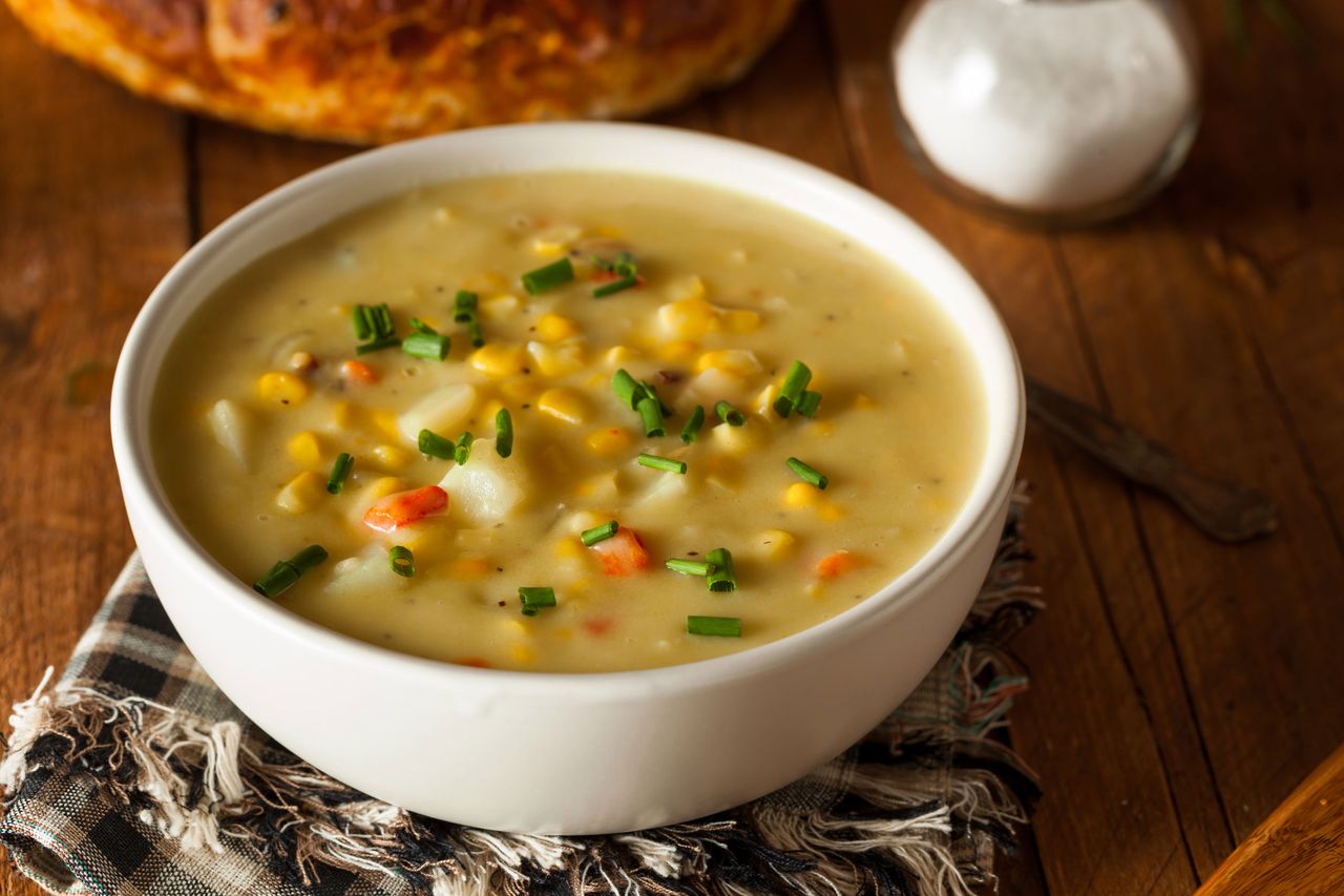 Corn chowder, czyli kremowa zupa kukurydziana