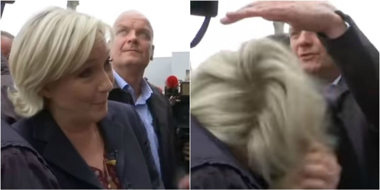 Marine Le Pen zaatakowana na wiecu w Bretanii