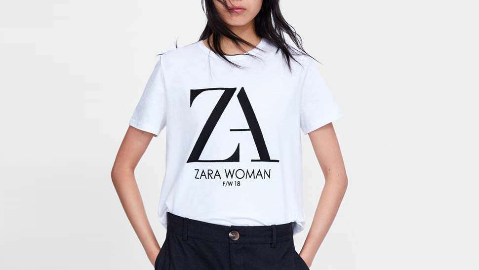 Koszulka z nowym logotypem Zary