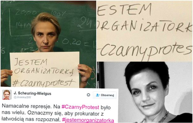 Prokuratura szuka organizatorów "czarnego protestu", więc kobiety donoszą... same na siebie