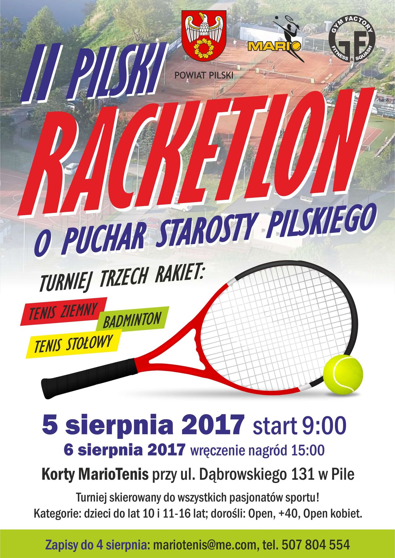 Weź udział w Pilskim Racketlonie