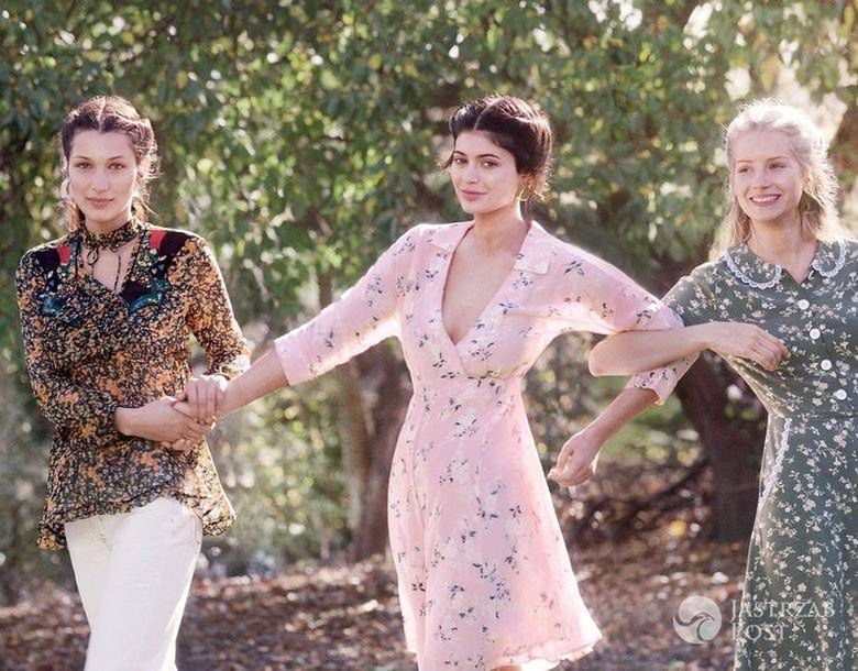 Kylie Jenner, Bella Hadid i Lottie Moss wzięły udział w sesji dla magazynu Vogue