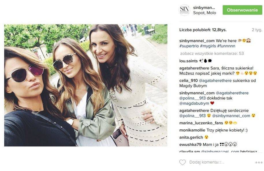 Anna Lewandowska, Marina Łuczenko i Sara Boruc są przyjaciółkami