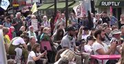 Protesty Extinction Rebellion w Londynie.