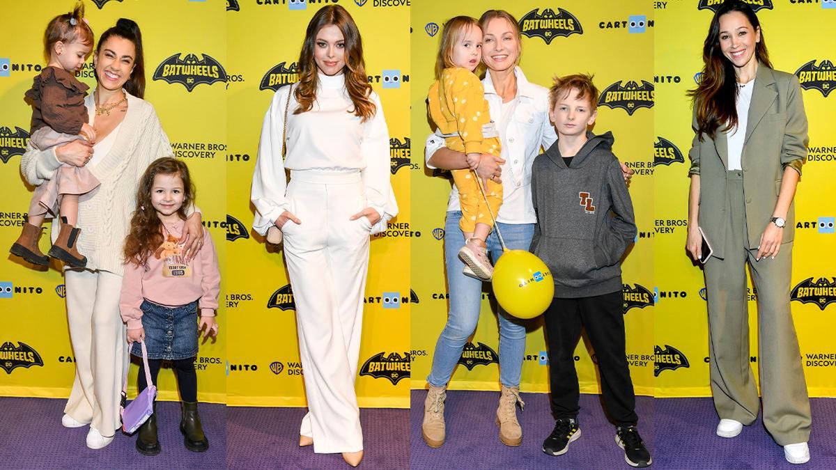 Gwiazdy na przedpremierze "Batwheels": Joanna Opozda, Maja Hyży z córką, Joanna Moro z dziećmi [ZDJĘCIA]