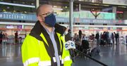 Tłumy podróżnych nie zachowywały dystansu na lotniku Chopina w Warszawie przed Wielkanocą