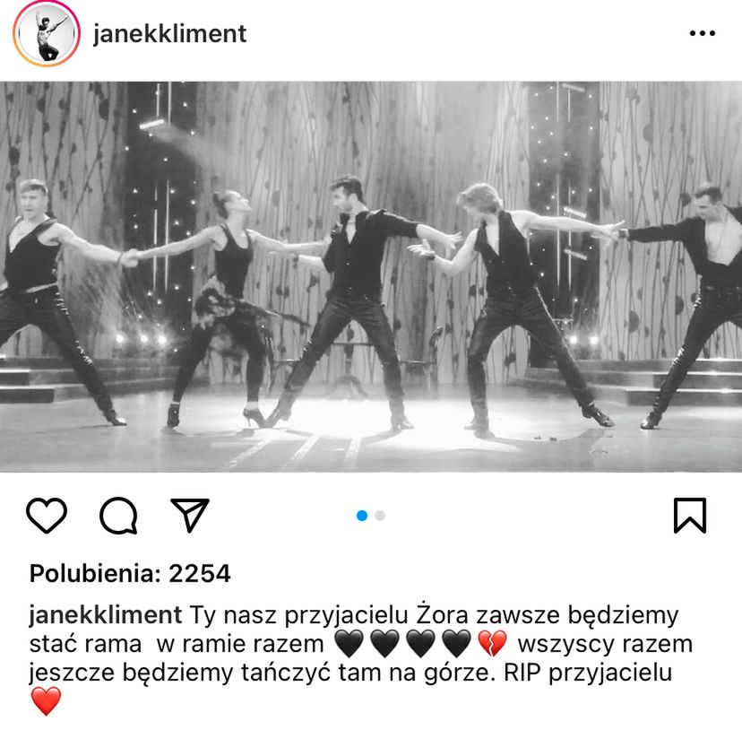 Żora Korolyov nie żyje. Jan Kliment żegna tancerza
