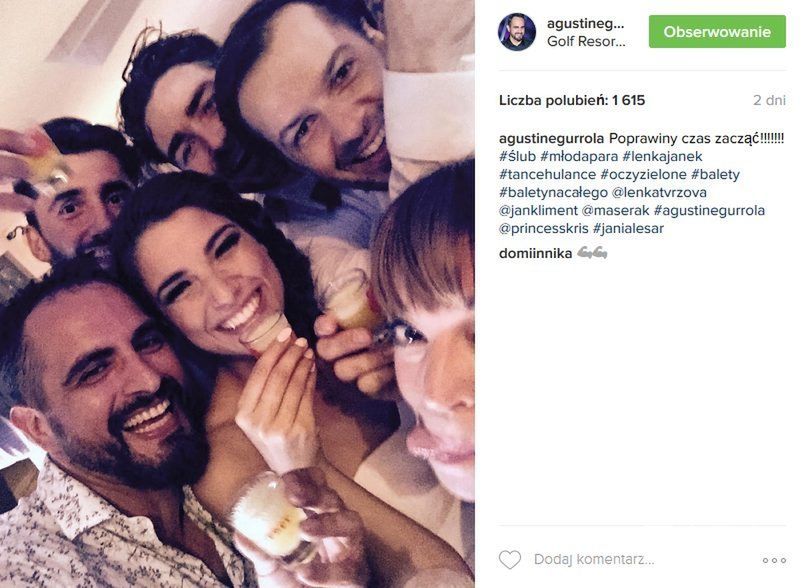 Tak się bawili goście na ślubie Jana Klimenta i Lenki Tvrzovej (fot. Instagram)
