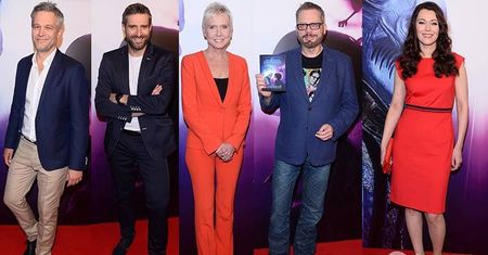 Gwiazdy na premierze filmu "Za niebieskimi drzwiami": Michał Żebrowski, Ewa Błaszczyk, Maciej Dowbor, Tomasz Raczek, Magdalena Nieć...