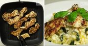 Żółto-zielone risotto z grillowanym kurczakiem